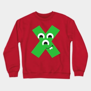 X Letter Crewneck Sweatshirt